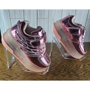 Nsasy Roller Shoes Girls Roller Skate Shoes Kids LED Light up Wheelies Pink EU27